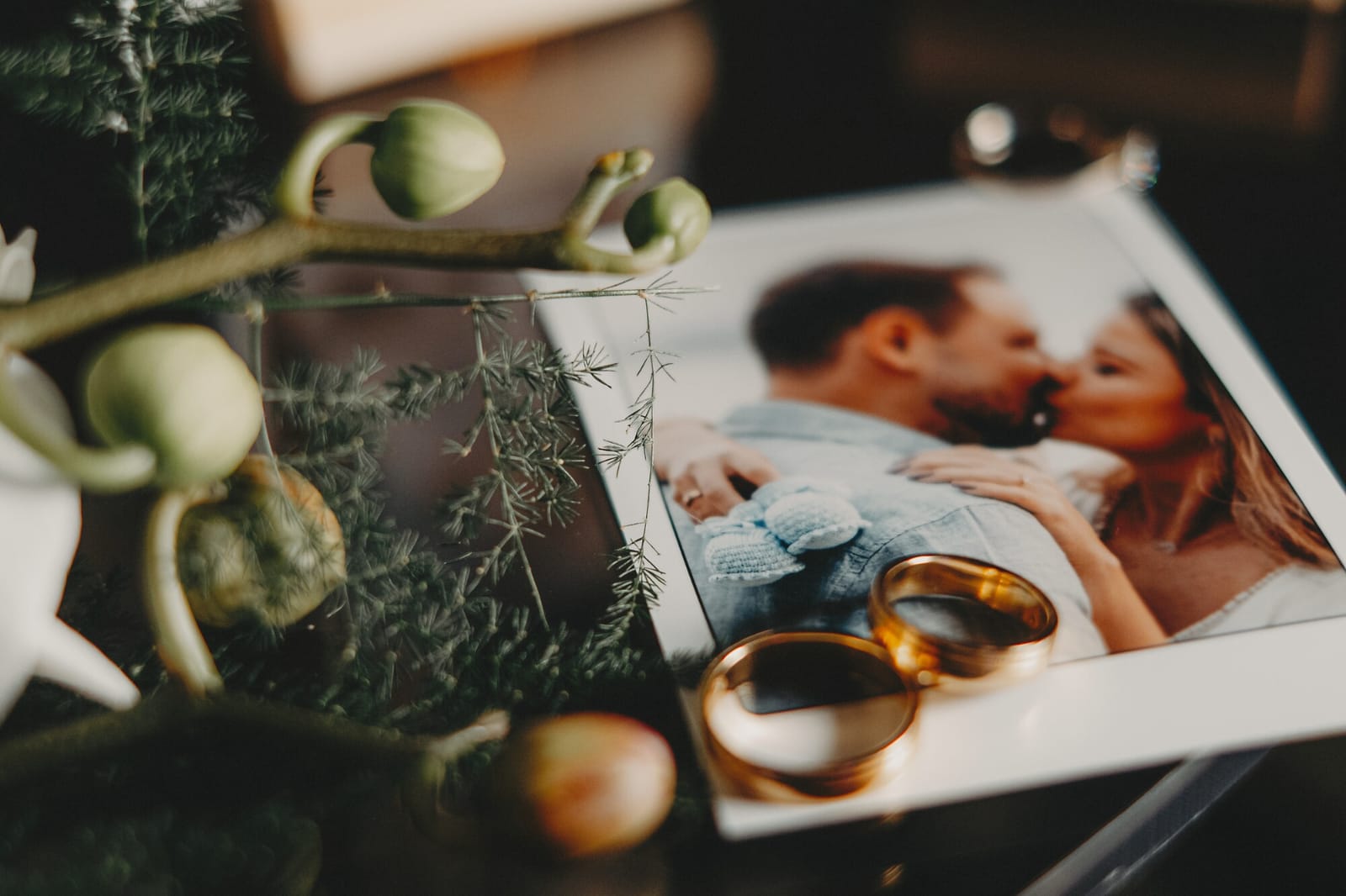 Ambiente noturno de casamento
